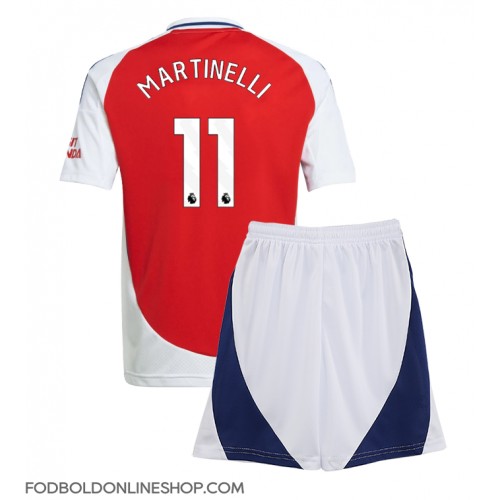 Arsenal Gabriel Martinelli #11 Hjemme Trøje Børn 2024-25 Kortærmet (+ Korte bukser)